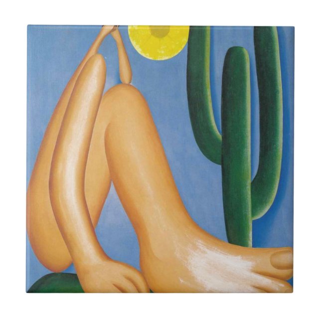 Abaporu Tarcila of the Amaral Ceramic Tile (Front)