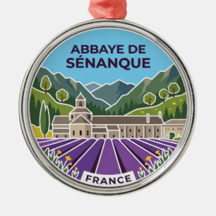 Abbaye de Sénanque France Metal Ornament