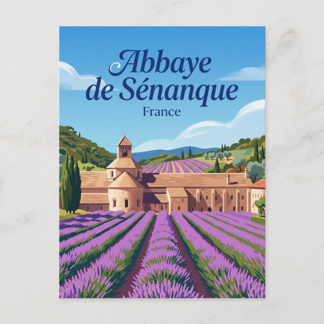 Abbaye de Sénanque France Postcard (Front)