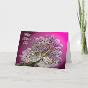 Abberant Foxglove Mother's Day Card
