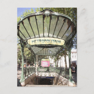 Abbesses Metro, Montmartre, Paris Postcard