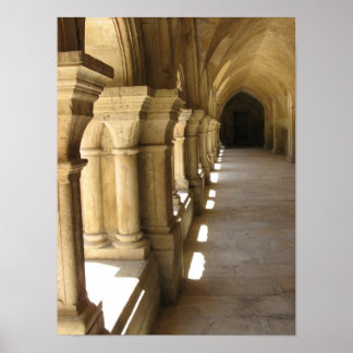 Abbey at Fontaine Poster