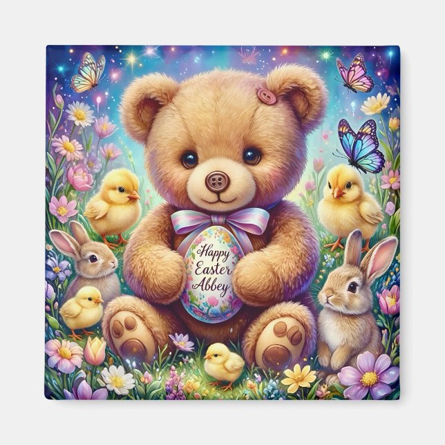 ABBEY ~ Easter Teddy ~  Magnet (Front)