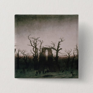Abbey in the Oakwood, 1810 15 Cm Square Badge