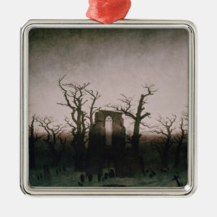 Abbey in the Oakwood, 1810 Metal Ornament