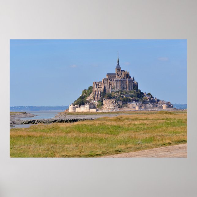 Abbey Mont-Saint-Michel in France Poster (Front)