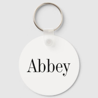 Abbey Name Key Chain