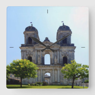 Abbey of Saint-Jean-d'Angély.  Square Wall Clock