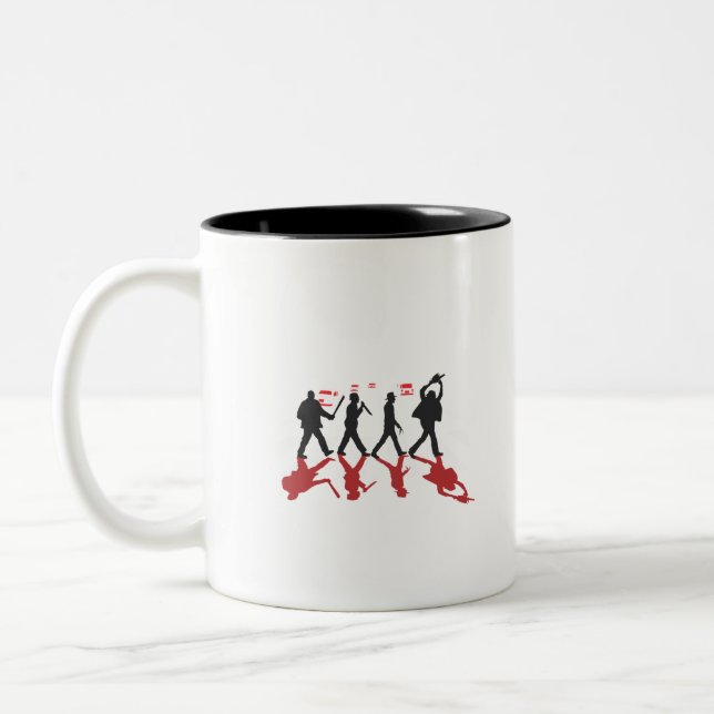 Abbey Road Killer Red Two-Tone Coffee Mug (Left)