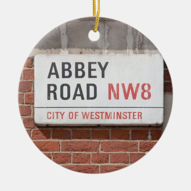 Abbey Road London Ceramic Ornament (Front)