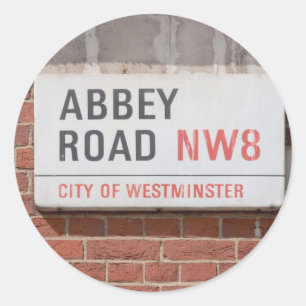 Abbey Road London Classic Round Sticker
