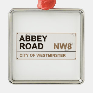 Abbey Road London England - vintage Metal Tree Decoration