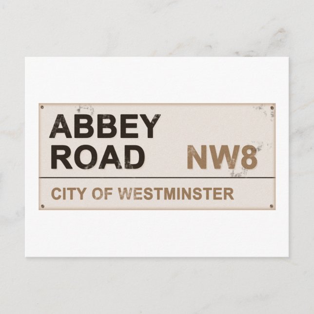 Abbey Road London England - vintage Postcard (Front)
