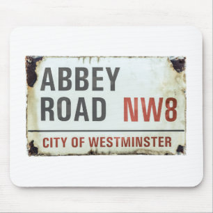 Abbey Road Sign Mouse Pad