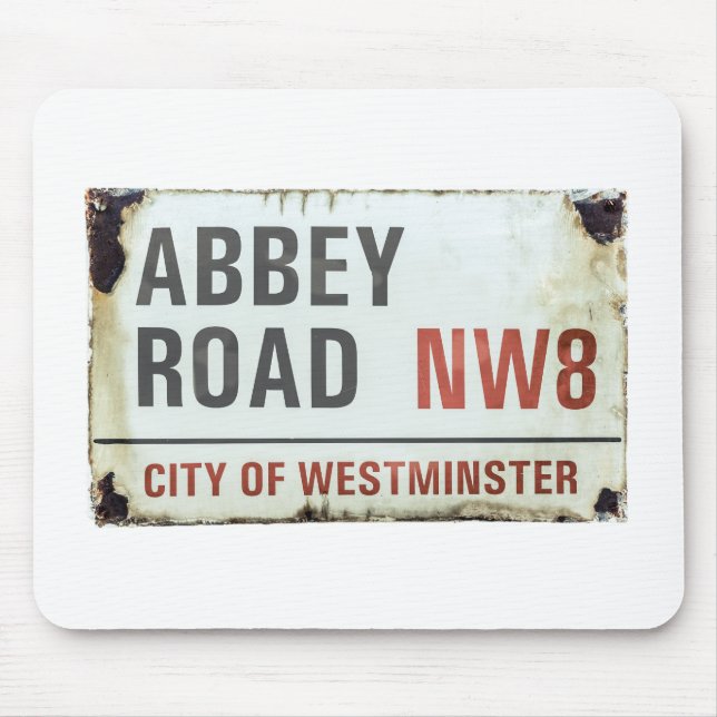 Abbey Road Sign Mouse Pad (Front)