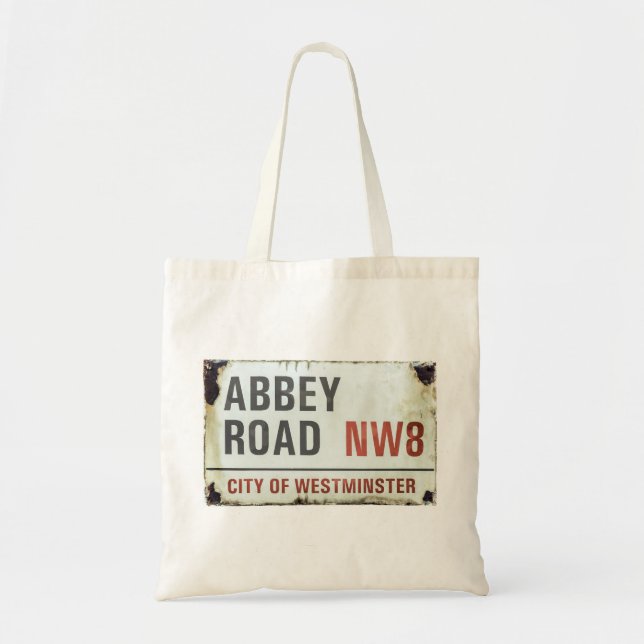 Abbey Road Sign Tote Bag (Front)