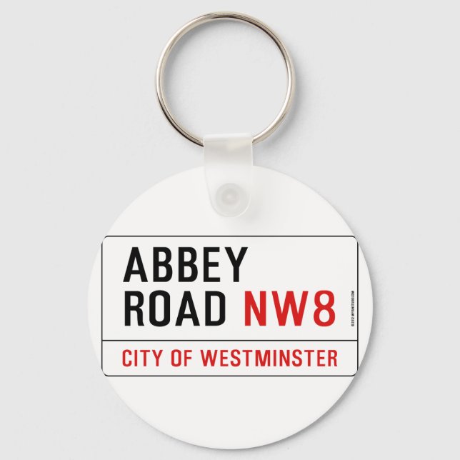 Abbey Road Street Sign Key Ring (Front)