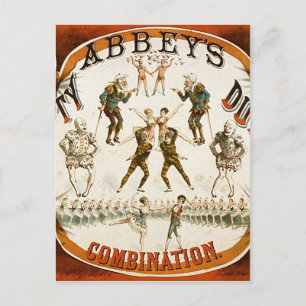 Abbey's Humpty Dumpty Combination Circus Poster Postcard