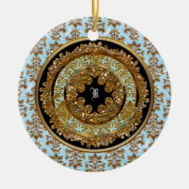 Abbigail Robineau Victorian Customisable Ceramic Ornament (Front)