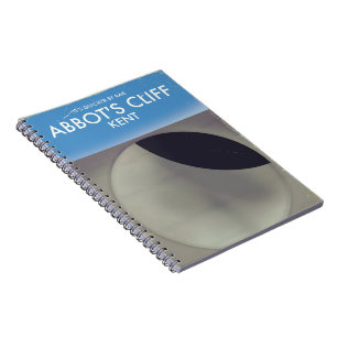 Abbot's Cliff 'Sound Mirror' Kent vintage poster. Notebook