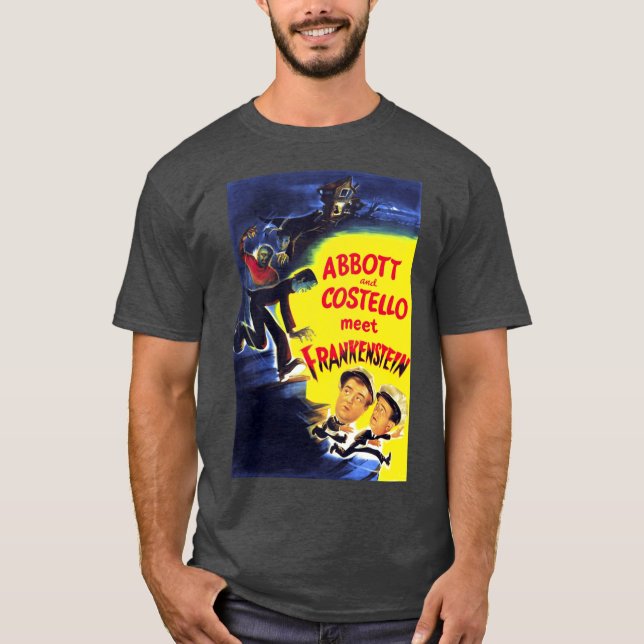 Abbott and Costello meet Poster T-Shirt (Front)