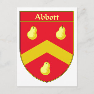 Abbott Coat of Arms/Family Crest Postcard