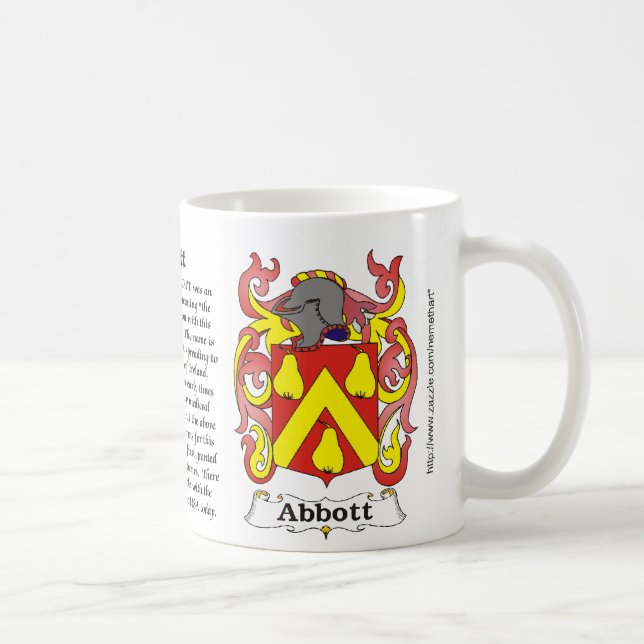 Abbott Family Coat of Arms mug (Right)