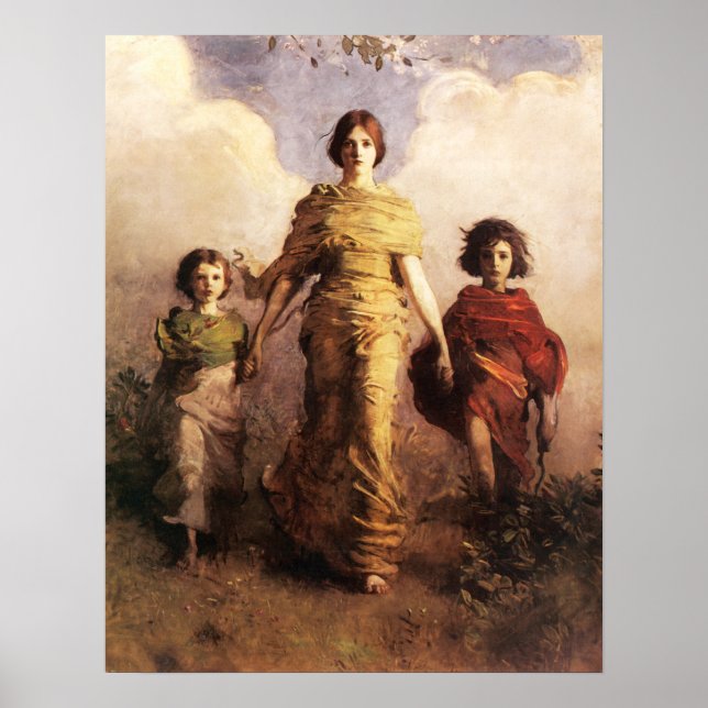 Abbott Handerson Thayer A Virgin Poster (Front)