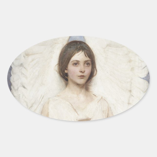 Abbott Handerson Thayer - Angel Oval Sticker (Front)
