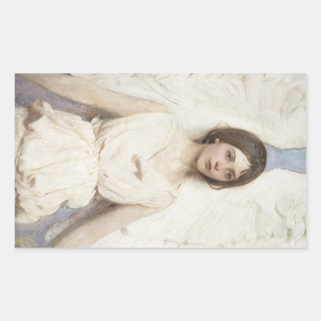 Abbott Handerson Thayer - Angel Rectangular Sticker (Front)