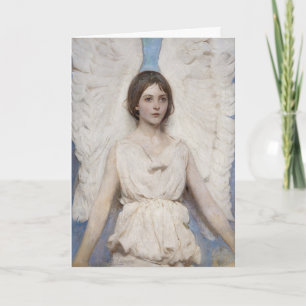 Abbott Thayer Angel Vintage Victorian Fine Art Holiday Card