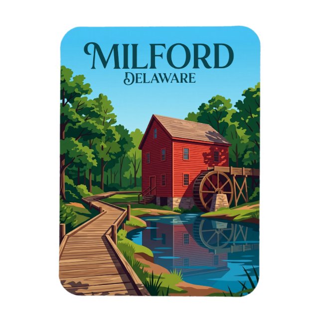 Abbott's Mill Nature Centre USA Magnet (Vertical)
