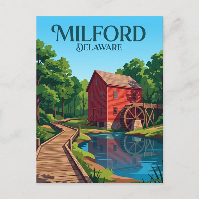 Abbott's Mill Nature Centre USA Postcard (Front)