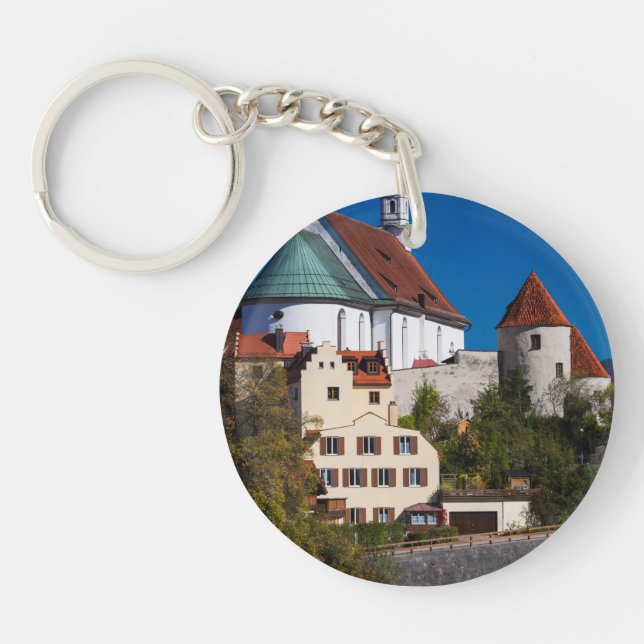 Abby by the Lech River Key Ring (Front)