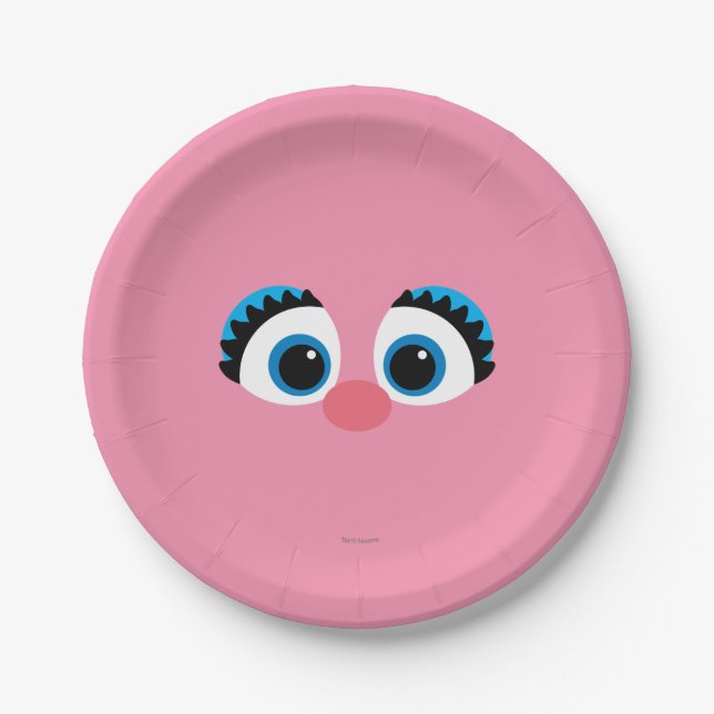 Abby Cadabby Big Face Paper Plate (Front)