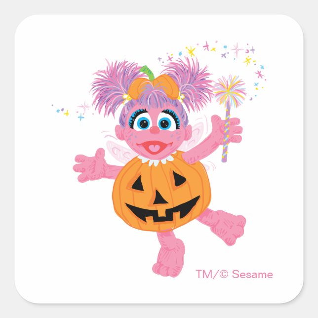 Abby Cadabby | Cute as a Pumpkin Square Sticker (Front)