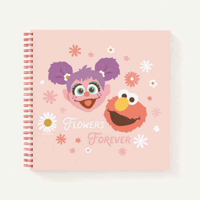Abby Cadabby & Elmo | Flowers Forever Notebook (Front)