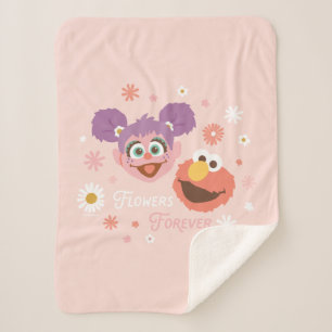 Abby Cadabby & Elmo   Flowers Forever Sherpa Blanket