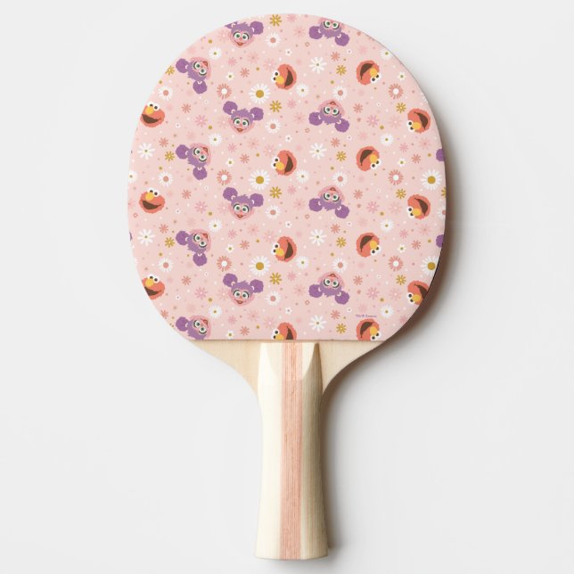 Abby Cadabby & Elmo | Woodland Pattern Ping Pong Paddle (Front)