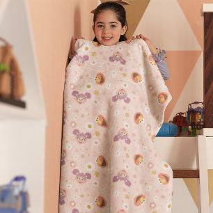 Abby Cadabby & Elmo   Woodland Pattern Sherpa Blanket