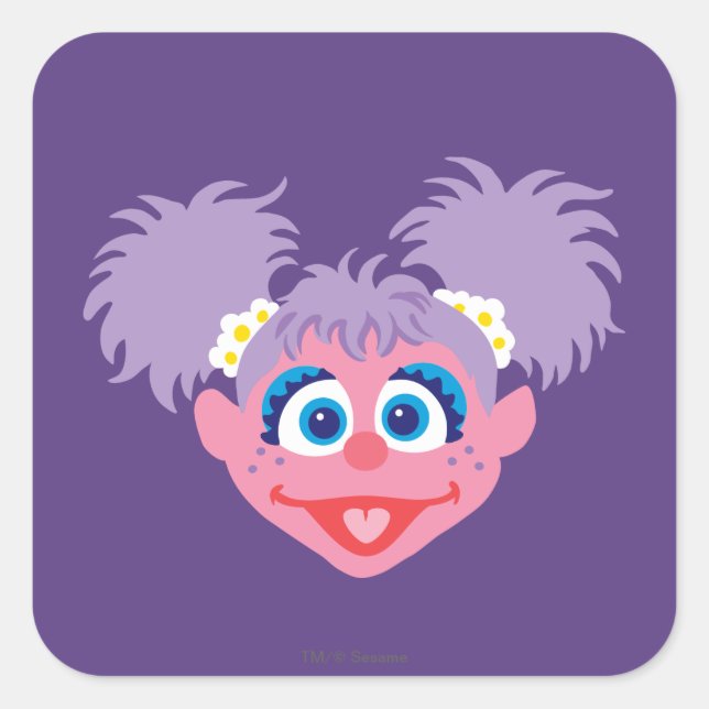 Abby Cadabby Face Square Sticker (Front)