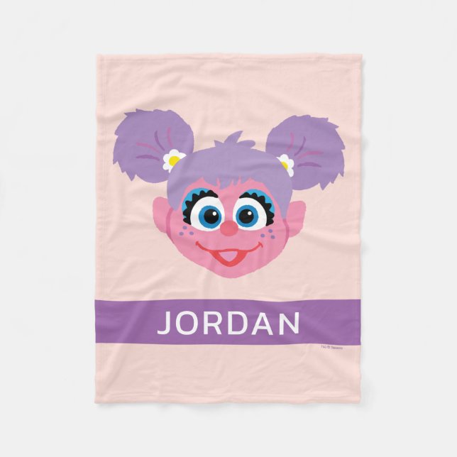 Abby Cadabby | Flower Face | Add Your Name Fleece Blanket (Front)