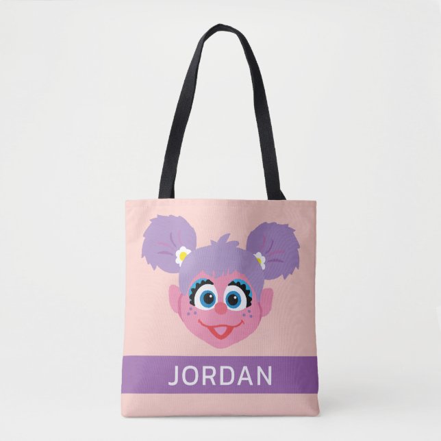 Abby Cadabby | Flower Face | Add Your Name Tote Bag (Front)