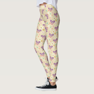 Abby Cadabby   Flower Face Pattern Leggings