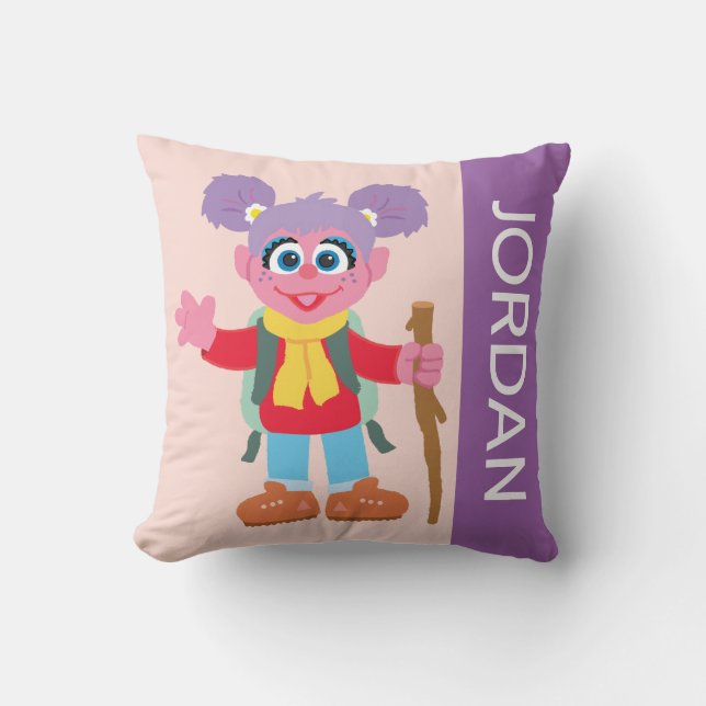Abby Cadabby Hiking | Add Your Name Cushion (Front)