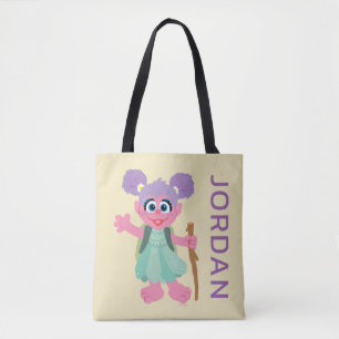 Abby Cadabby Hiking   Add Your Name Tote Bag