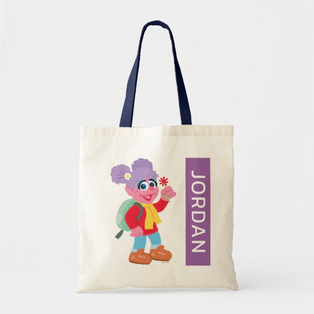 Abby Cadabby Hiking | Add Your Name Tote Bag (Front)
