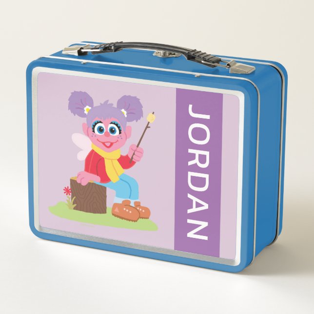 Abby Cadabby | Making S'mores | Add Your Name Metal Lunch Box (Back)