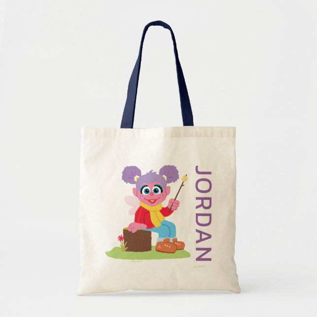 Abby Cadabby | Making S'mores | Add Your Name Tote Bag (Front)