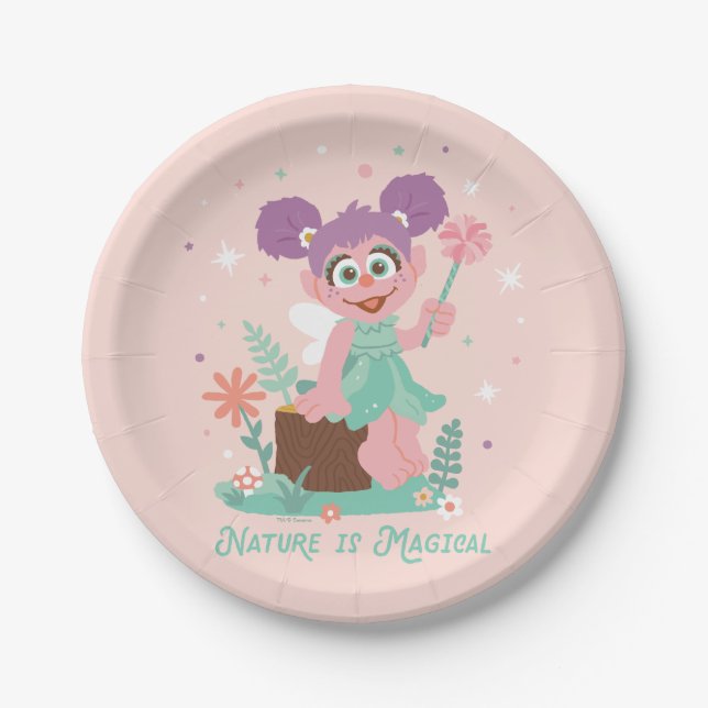 Abby Cadabby | Nature Is Magical Paper Plate (Front)